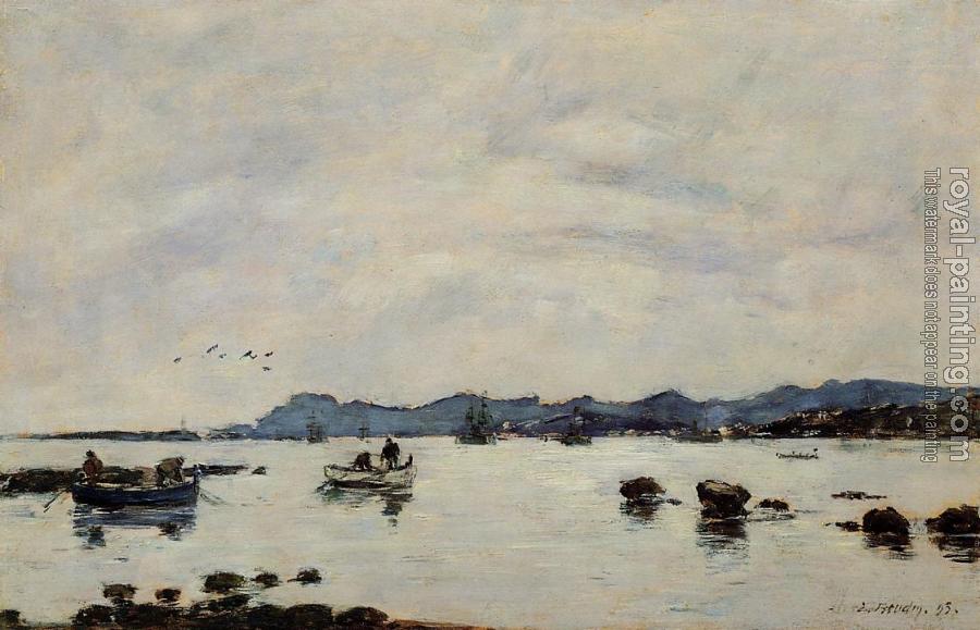 Eugene Boudin : Golfe-Juan, the Bay and the Mountains of Esterel